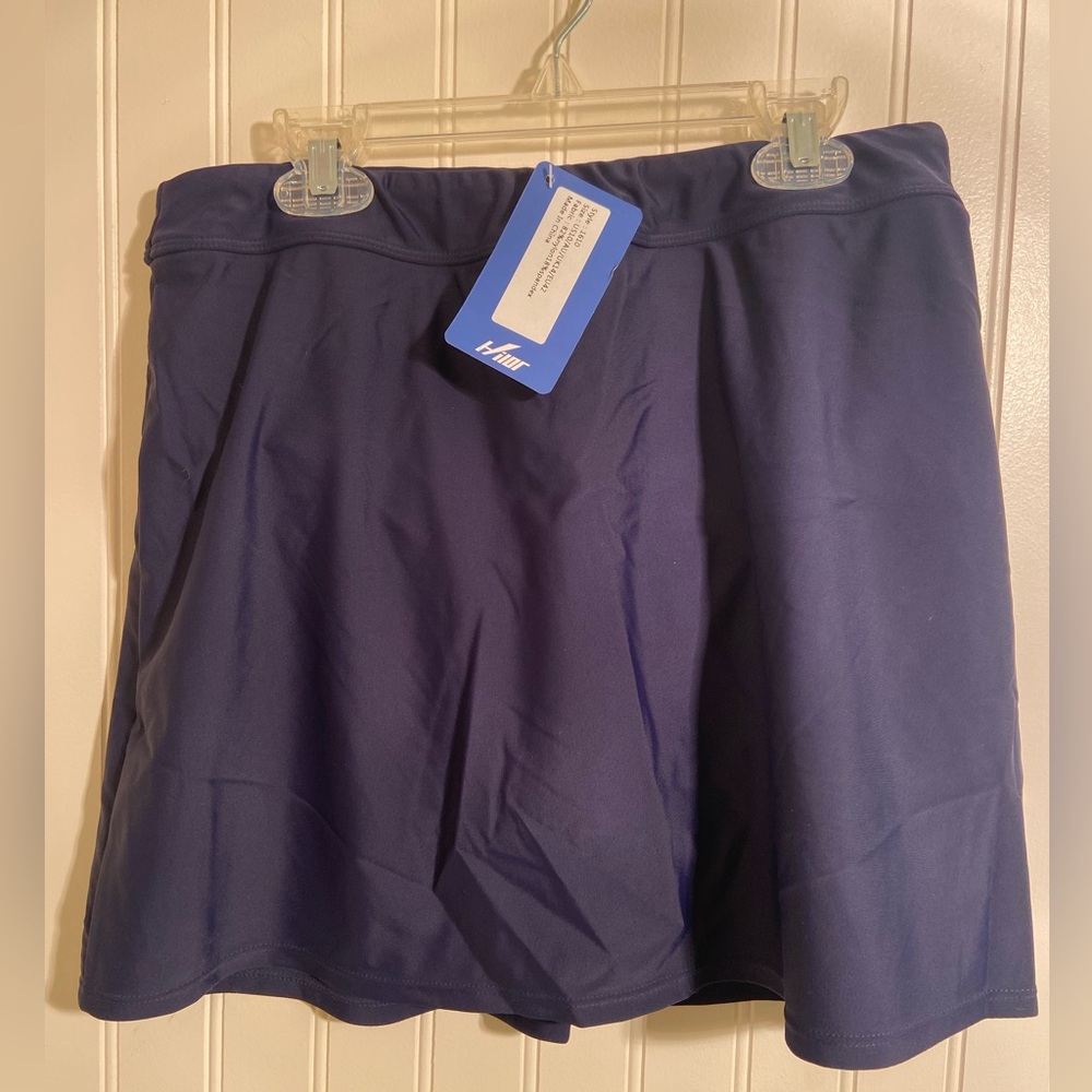 Blue Athletic Skort-swimsuit bottom